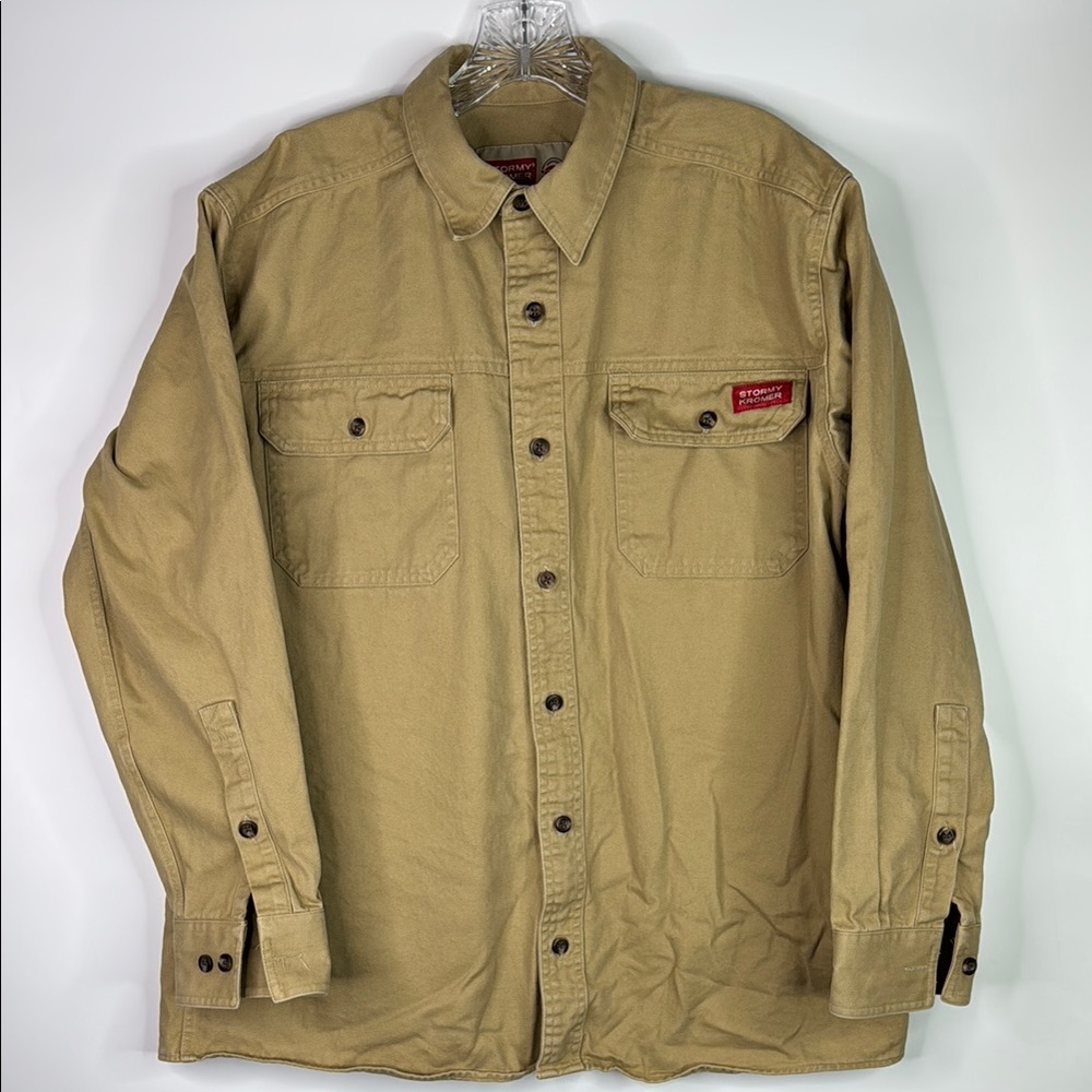 Stormy Kromer Long Sleeve Button Up Shirt Size Large